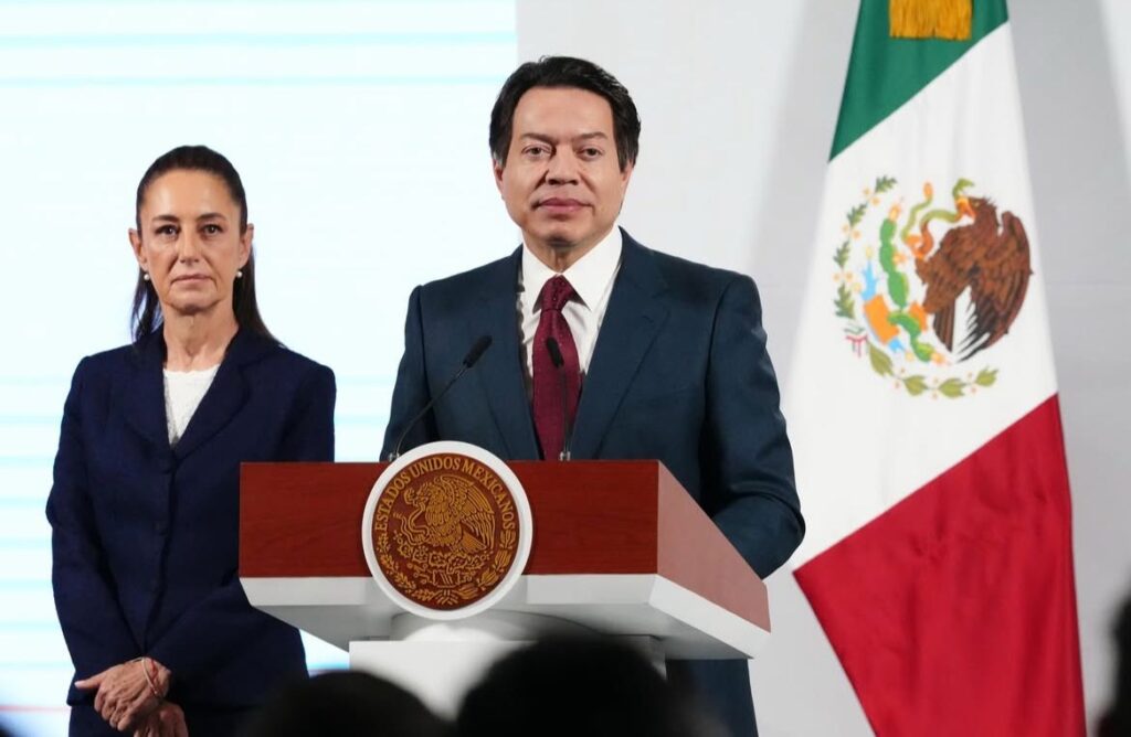 Presidenta Claudia Sheinbaum y secretario de Educación Pública, Mario Delgado